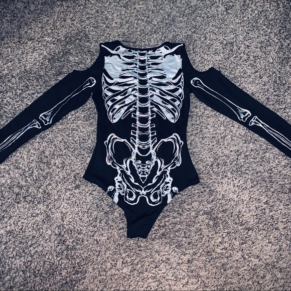 Dolls Kill Tops - NWOT Skeleton Bodysuit